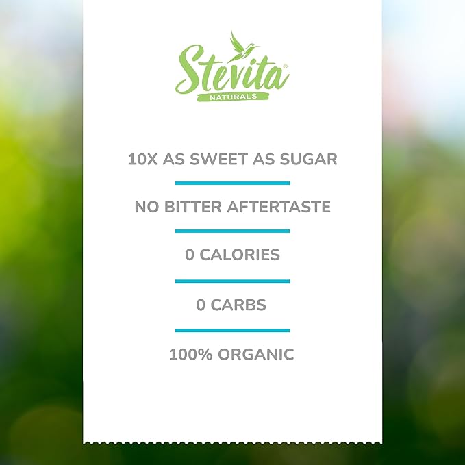 Stevita Organic Stevia - 16 oz Pack of 2 - Stevia &amp Erythritol All-Natural Sweetener No Calories - USDA Organic Non-GMO Vegan Keto Paleo Gluten Free - 1816 Total Servings