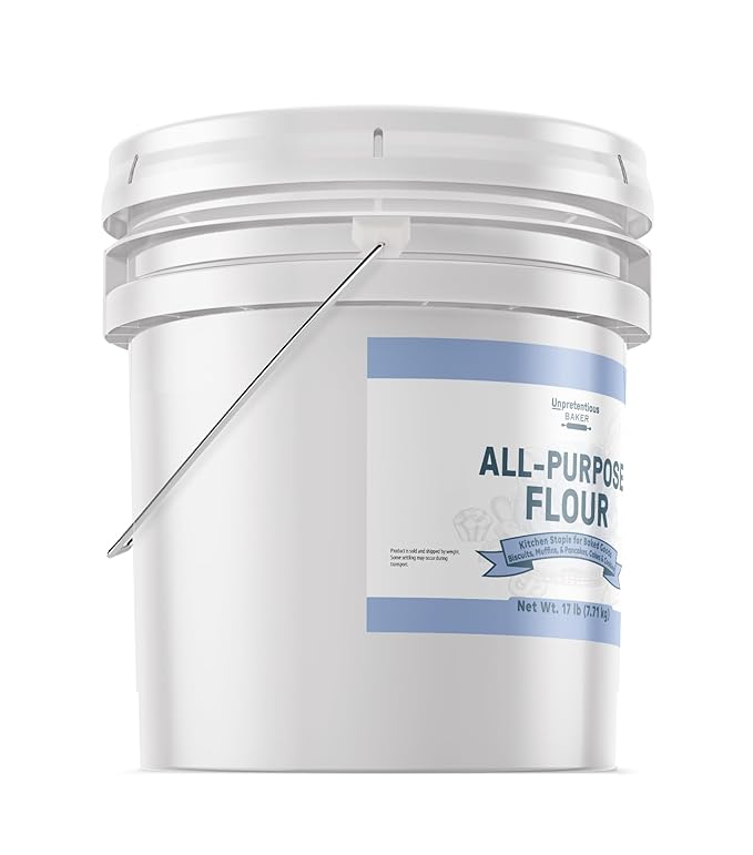 Unpretentious All Purpose Flour 3.5 Gallon Bucket Versatile Kitchen Staple Food Storage