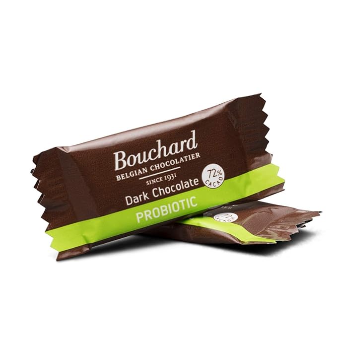 Bouchard Probiotic Chocolate - Belgian Dark 72% Cacao - 20% Larger Pieces (6g)…