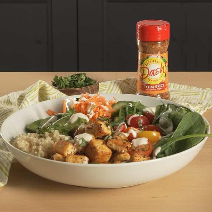 Dash Salt-Free Seasoning Blend Extra Spicy 2.5 Ounce (Pack of 8)