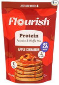 Flourish Pancake Mix Portion Apple Cinnamon 16 oz (Pack of 8)