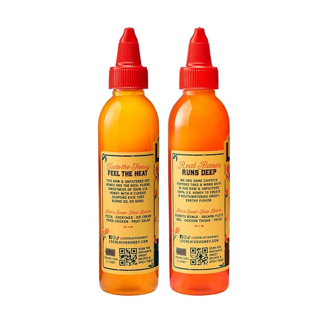 Local Hive Sweet &amp Spicy Duo – Hot Honey Bundle with Original &amp Chipotle Flavors
