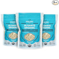 Farm to Table Foods Ultimate Organic Whole Grain Oatmeal – High-Protein Plant-Based Unsweetened Non-GMO – 3-Pack (16 oz. Bags)