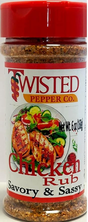 Twisted Pepper Co. Handcrafted Premium Rubs Just Grill It 3 Pack BBQ Rubs Chicken Rub Pig Sweat Rub Outlaws Season All Gluten Free Low Sodium No MSG 5 oz. Bottles
