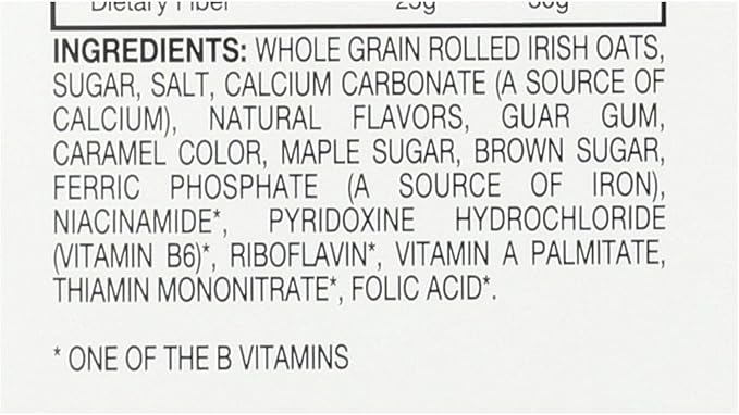 Instant Irish Oatmeal Maple Brown Sugar 15.17 Ounces (Case of 12)