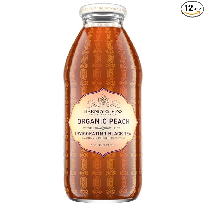 Harney &amp Sons Organic Peach Tea 16-ounces (Pack of12)