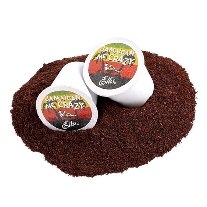 Ellis Coffee - Jamaican Me Crazy® 2-Pack - Flavored Coffee – Single Serve Coffee Pods - For Use in Most K-cups and Keurig 2.0 Brewers - 48 Count