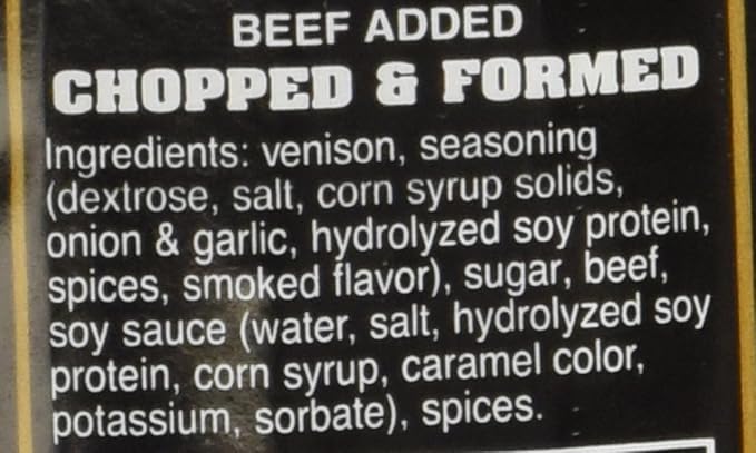 Buffalo Bills Individually Wrapped Venison Jerky 7 Strips (25 venison jerky strips per tub)