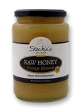 Stockin's Unheated and Unfiltered Raw Orange Blossom Honey 35.2 Oz. Jar (Case of 12 Jars)