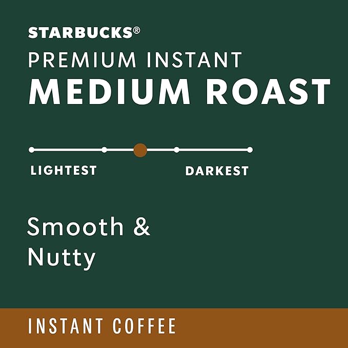 Starbucks Premium Instant Coffee Medium Roast Coffee Arabica Beans Three 3.17 oz Tins