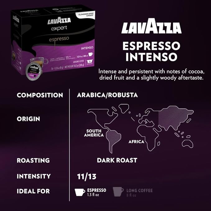 Lavazza Expert Variety Pack Contains Light Medium and Dark Roast Espresso and Coffee Capsules Compatible with Lavazza Classy Machines (36 Capsules)