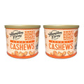 Hampton Farms - USA Grown Gourmet Nuts - Honey Roasted Cashews - 11 oz. Canisters - 2 Pack