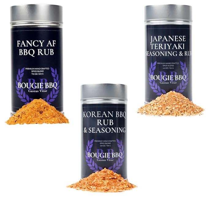 Back-to-School Cafeteria Comeback BBQ Trio – Fancy AF Korean BBQ &amp Teriyaki Spice Blends for Flavorful Upgrades