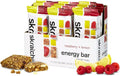 SKRATCH LABS Energy Bar | Raspberry + Lemon (12 pack) | Plant Based Healthy Snack | Low Sugar - 4g Protein | non-gmo gluten free soy free vegan kosher