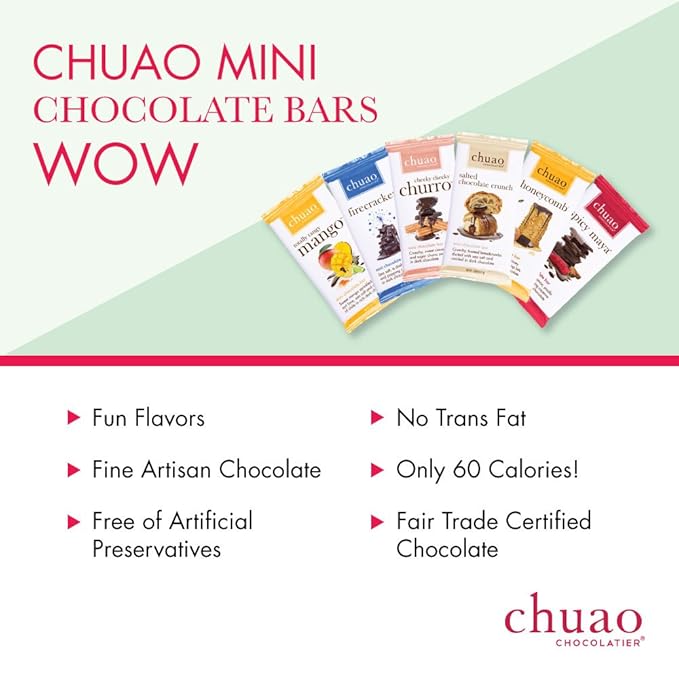 Chuao Chocolatier Chocolate Mini Gift Box | Gourmet Chocolate Assorted Bars European No Preservatives | For Gift Baskets Christmas Valentines Day Gifts for Women Men Birthday Thank You Care Pac