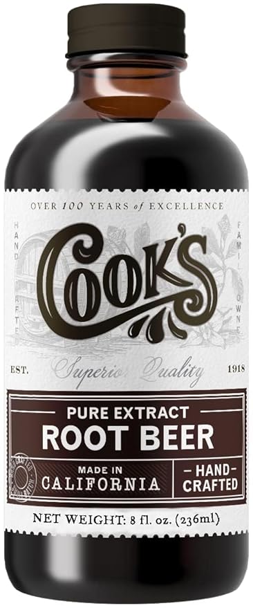 Cook's Root Beer Extract Flavoring For Root Beer Making and Baking 8 Ounce