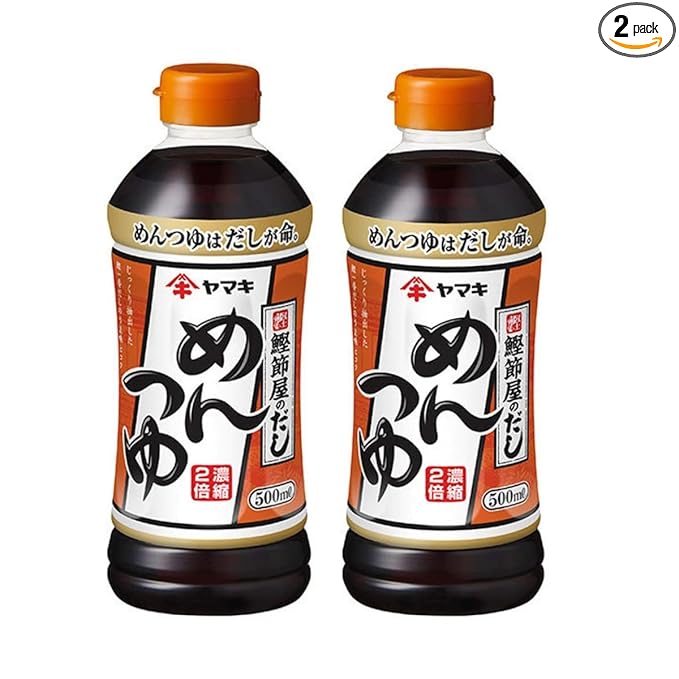 Mentsuyu - Japanese Versatile Noodle Soup Base - Dashi Base - 16.6fl oz - Set of 2