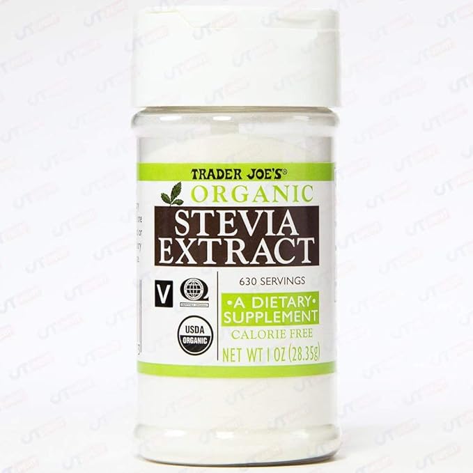 Trader Joe's ORGANIC Stevia Extract CALORIE FREE 1 OZ 630 Servings - PACK OF 2