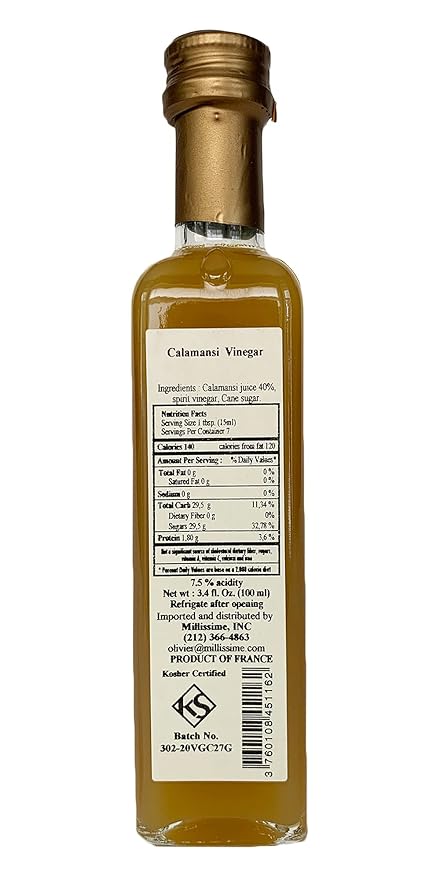 Huilerie Beaujolaise Calamansi Vinegar 100ml (3.4 fl oz)