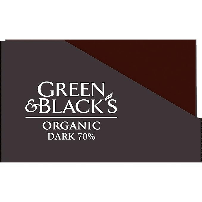 Green &amp Black's Organic Dark Chocolate Bar 70% Cacao 20 - 1.2 oz Bars