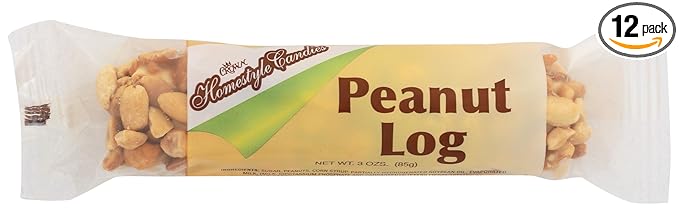 Crown Authentic Peanut Logs - 12 pc Box