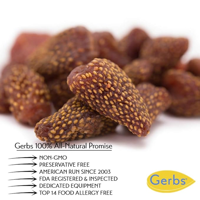 Gerbs Summer Sweet Strawberries 4 lb. | Dehydrated Unsulfured Resealable Bag | Naturally Sweet &amp Tart | Top 14 Allergen-Free