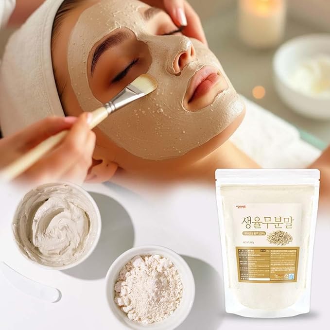 Korean Job's Tears Powder – 100% Roasted or Raw Yulmu from Korea Finely Ground No Additives Plant-Based Ingredient for Smoothies Porridge and Cooking 생율무가루 (10.6 oz (300g) Raw Job's Tears)