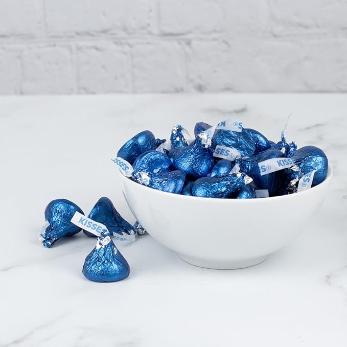 Blue Candy Kisses 3.75lb (approx. 375 pcs)