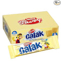 GALAK Chocolate Blanco con Leche / White Chocolate with Milk 12 und x 30 gr c/u / 12 bars x 1.06 Oz each
