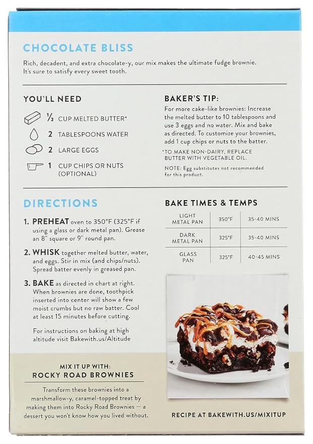 King Arthur Flour Brownie Mix Gluten Free -- 17 oz - 2 pc