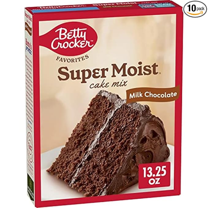 Betty Crocker Favorites Super Moist Milk Chocolate Cake Mix 13.25 oz (Pack of 10)