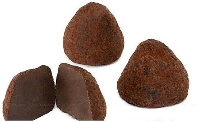 Chocmod Truffettes de France Natural Truffles Plain 1000-Gram Boxes (Pack of 2)