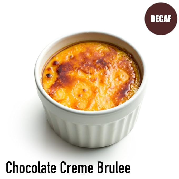 Chocolate Creme Brulee Flavored Decaf Coffee Whole Bean Fresh Roasted 16-Ounce