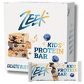 ZEEK BAR - Kids Protein Bars - 6g Protein - All Natural Non-GMO Gluten Free - Galactic Blueberry 12 Count - New &amp Improved Formula!