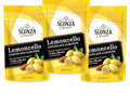 Sconza Lemoncello Lemon Cream &amp White Chocolate Almonds | Inspired by Italy's Lemon Groves | Made in the USA | Pack of 3 (5 Ounce Each)