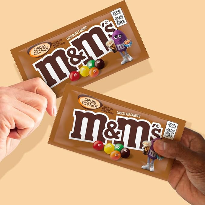 M&ampM'S CARAMEL COLD BREW SINGLES 1.41 OUNCES PER BAG 24 PER CARTON (TOTAL 33.84 (Pack of 2)