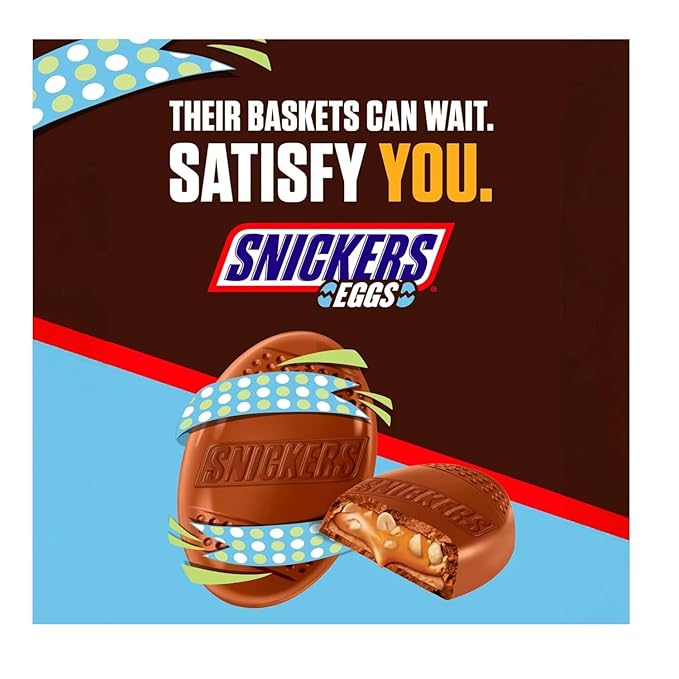 Snickers and Twix Eggs Variety Pack - Pack of 2-6 Eggs Per Pack - Classic Snickers and Twix Taste with a Twist - Perfect for Easter Baskets Individually Wrapped