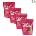 PLANTSTRONG Crispy Mixed Berry Crumble Granola – Whole Grain Oil-Free Granola with Blueberries &amp Raspberries Sweetened Only with Dates Made from Whole Plants Crunchy Breakfast or Snack (4-Pack