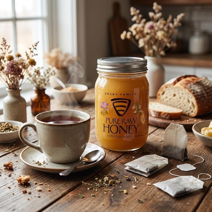 Selby Family Honey - Pure Raw Utah Clover 16 Oz (16 Ounce (Pack of 2))