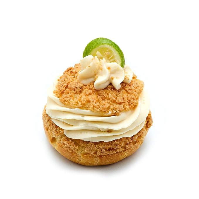 CrumbleCrate Key Lime Pie Choux au Craquelin DIY Baking Kit | Gourmet Pastry Making Set for Adults | Pre-Measured Ingredients &amp Baking Tools