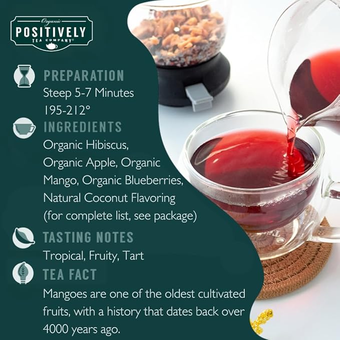 Organic Positively Tea Company Herbal Tea Sampler Loose Leaf 4 Ounce 3 Pack