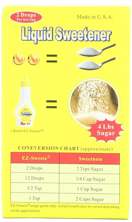 EZ-Sweetz Liquid Sweetener 0.75-Ounce (Pack of 6)