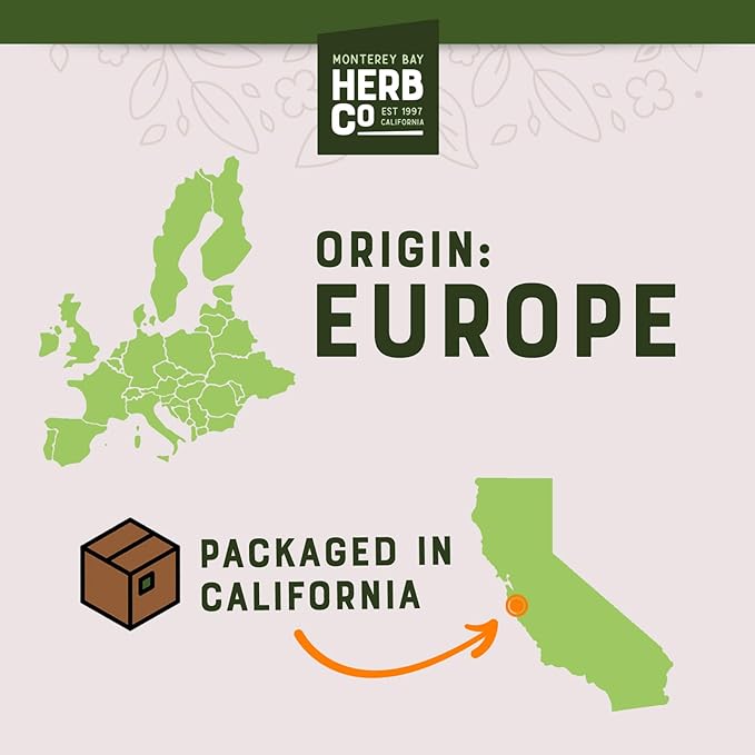 Certified Organic Raspberry Leaf Cut &amp Sifted by Herb Co 100% Natural for Herbal Tea &amp Skincare Kosher 1/4 lb