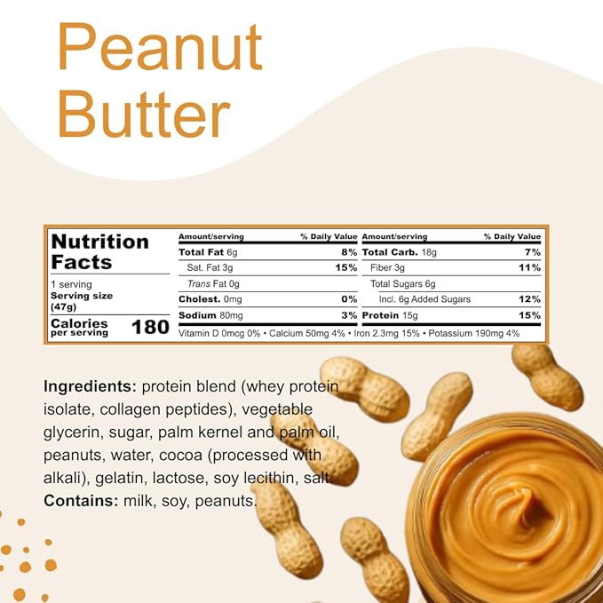 melō protein bars (12 count Peanut Butter)- high protein low sugar fluffy marshmallow-like center gluten free snack with no artificial sweeteners