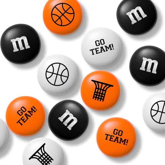 M&ampM’S WORLD Basketball Milk Chocolate Candy 2 lbs Bulk Candy for Basketball Party Decor Gifts Favors or Sports Theme Birthday