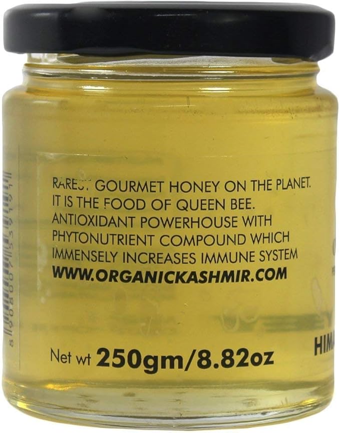 PLANET 007 Organic Kashmir Himalayan White Honey (400 Gram) Pure and Fresh Honey