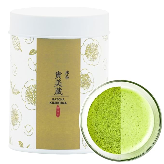 Premium Ceremonial Matcha Green Tea Powder from Japan | Matcha KIMIKURA | Japanese Tea KIMIKURA (80g tin)