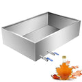Maple Syrup Evaporator Pan Stainless Steel Maple Syrup Boiling Pan with Valve and Thermometer Sap Evaporator for Boiling Maple Syrup 16 x 30 x 9.5 Inch