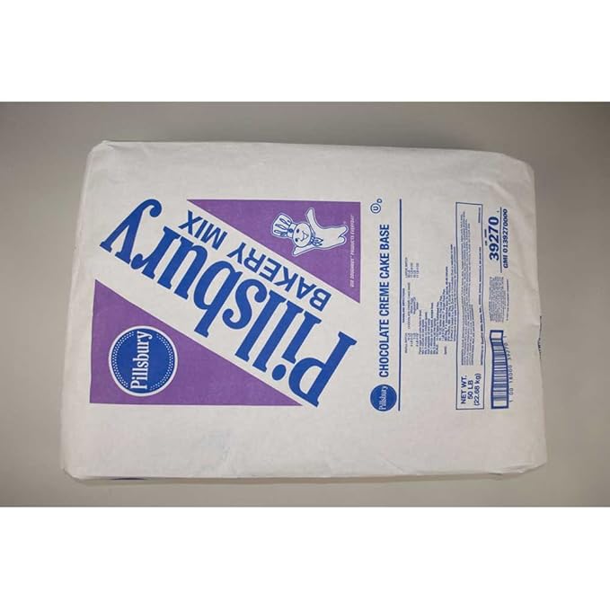 Pillsbury Chocolate Creme Base Cake Mix 50 Pound -- 1 each.