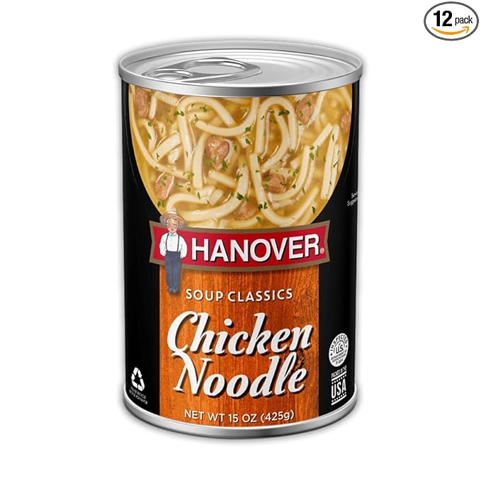 Hanover Chicken Noodle Soup 15 Ounces (Pack Of 12)